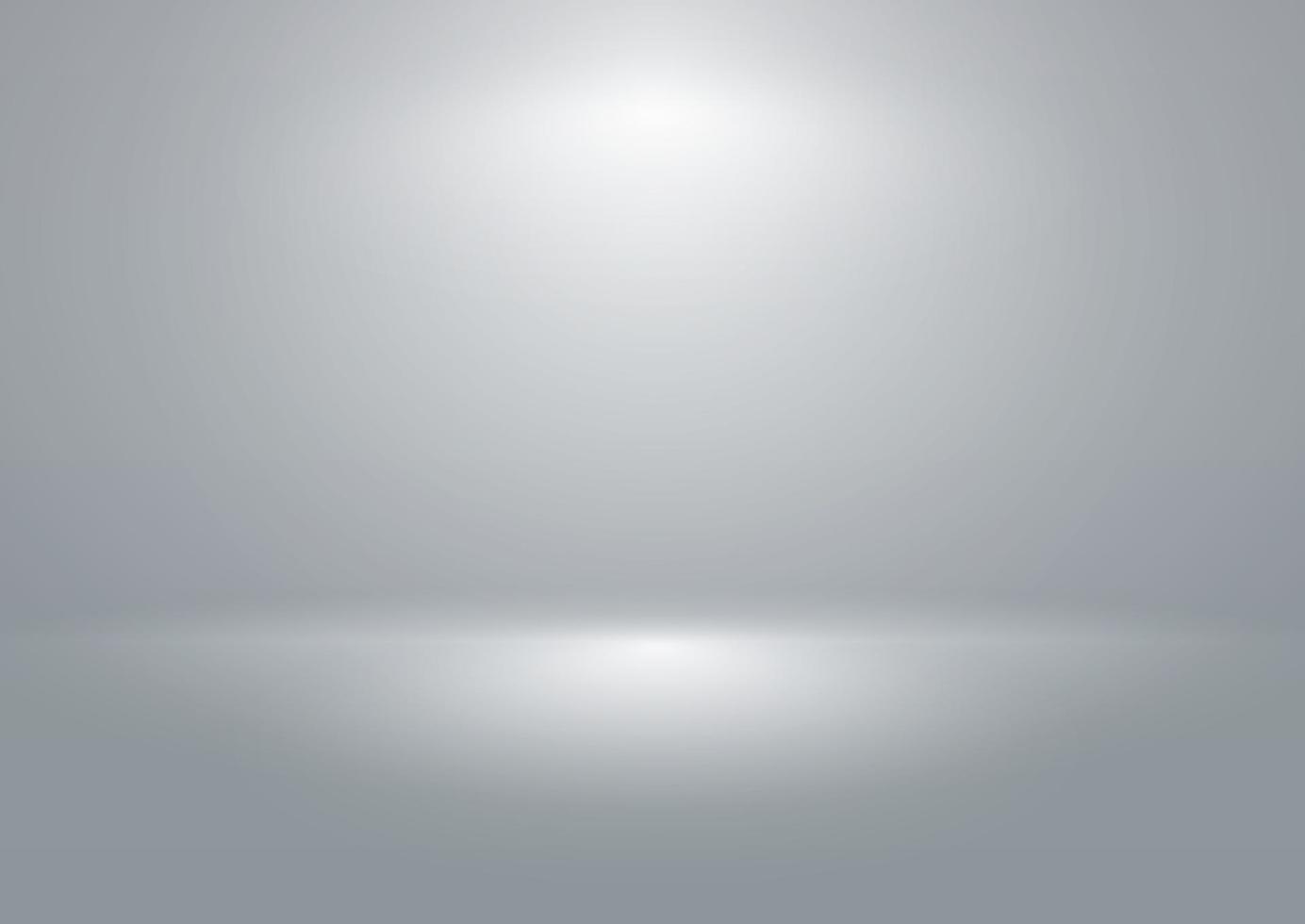 Abstract Frash light shining on the silver background with gradient blur. Picture can be used as an illustration, product advertising background image, template and backdrop. vector