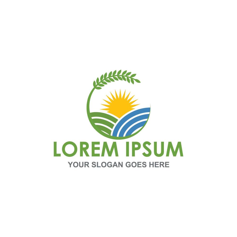 agriculture vector , nature farm logo