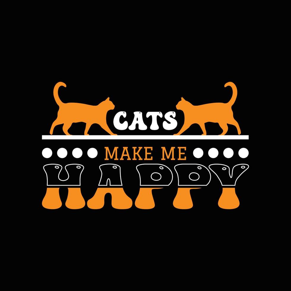 Cat T Shirt Design vector