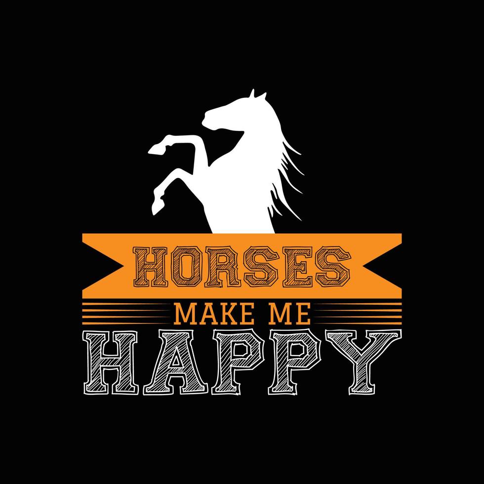 Horse T Shirt Design vector