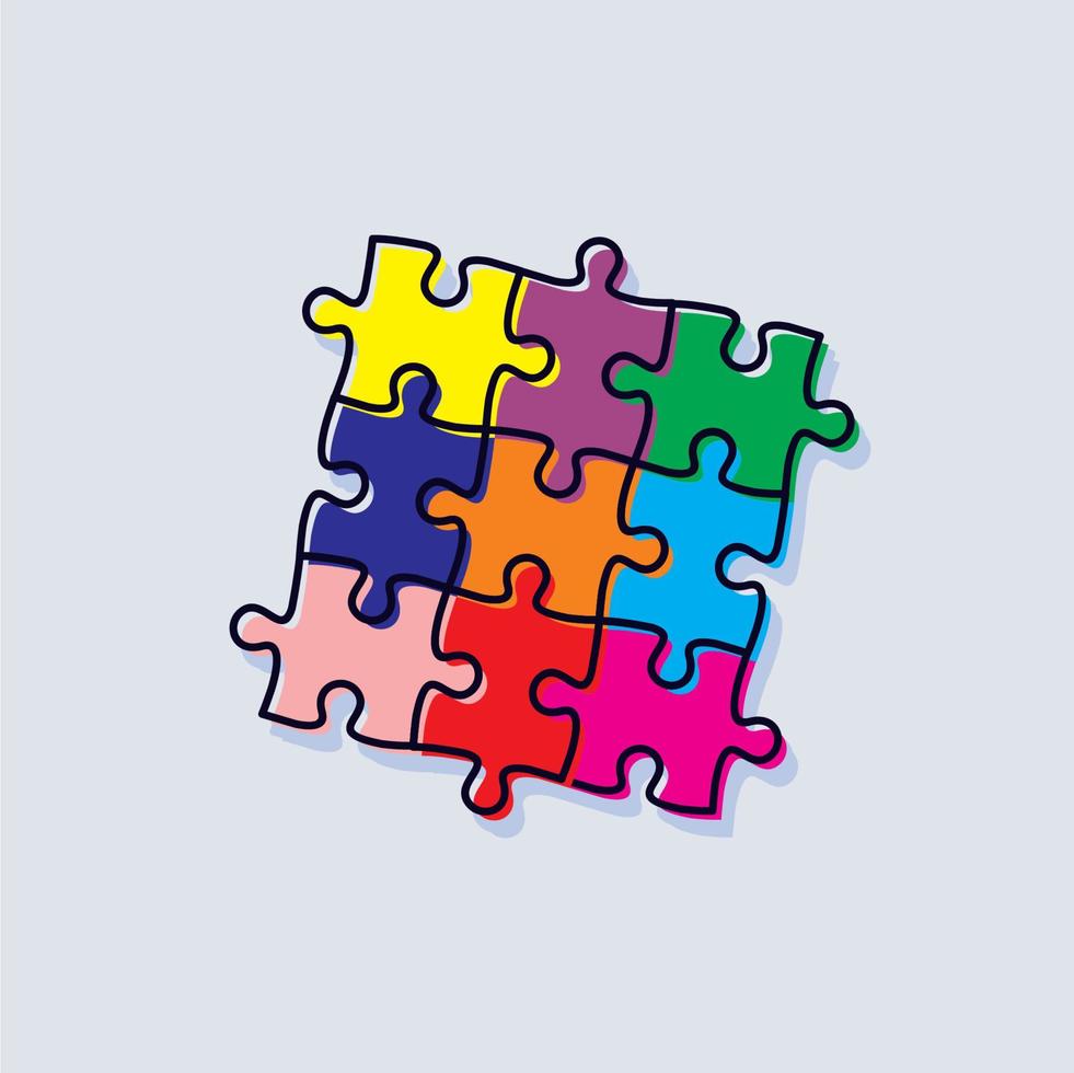 vector graphic of Puzzle