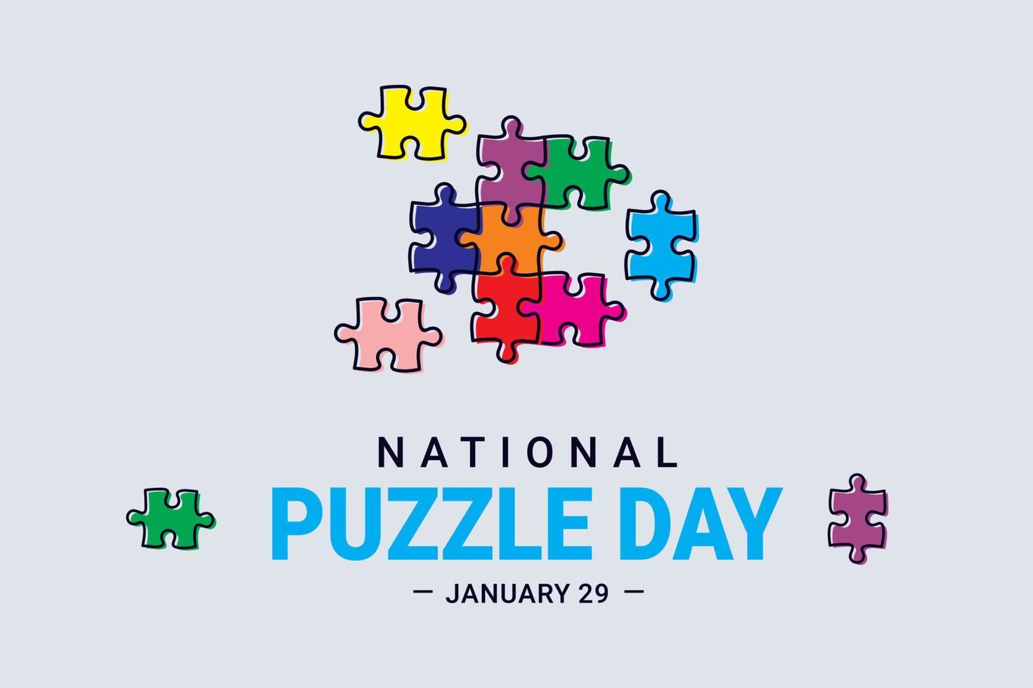 vector graphic of Puzzle Day