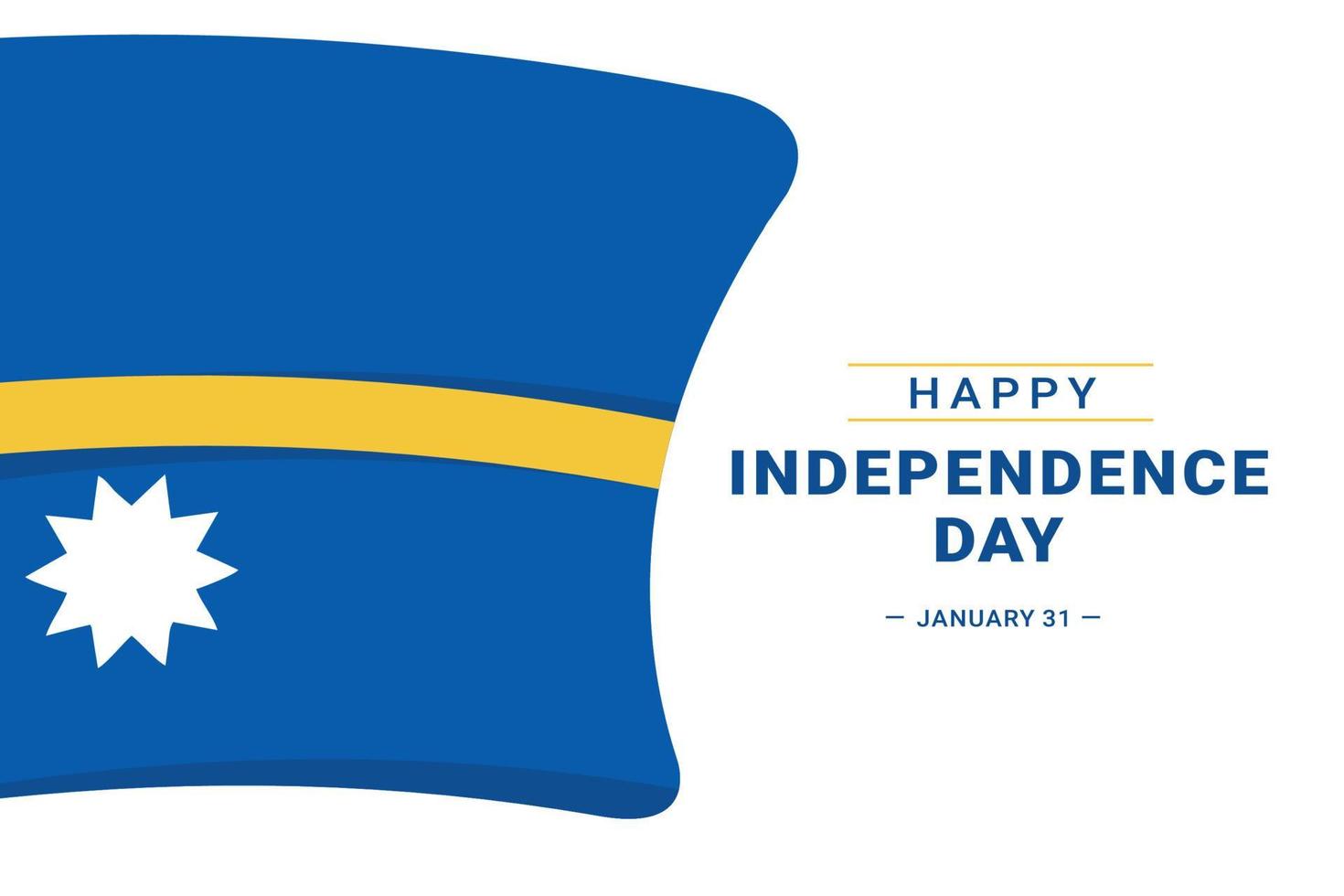 vector graphic of Nauru Independence Day