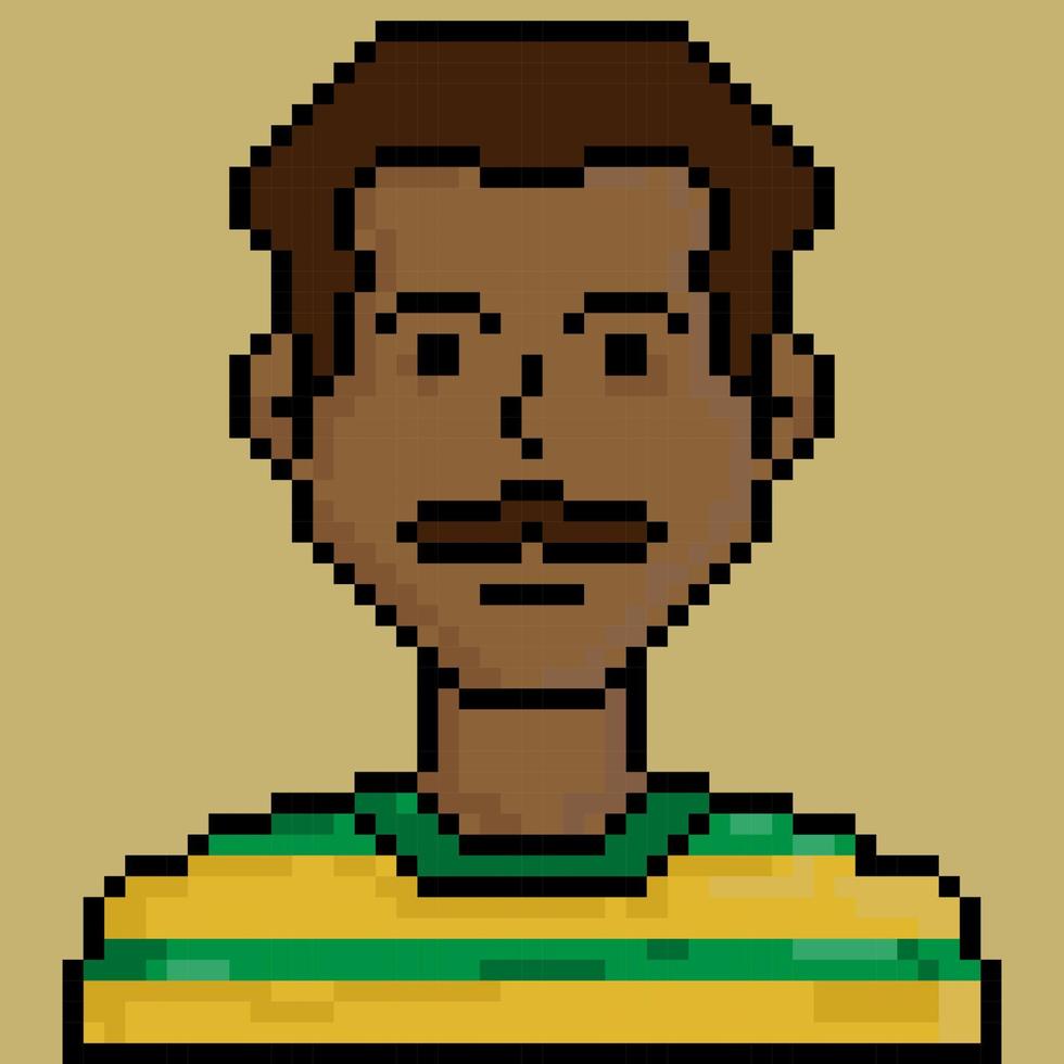 ilustración de personaje de personas de estilo pixel art vector