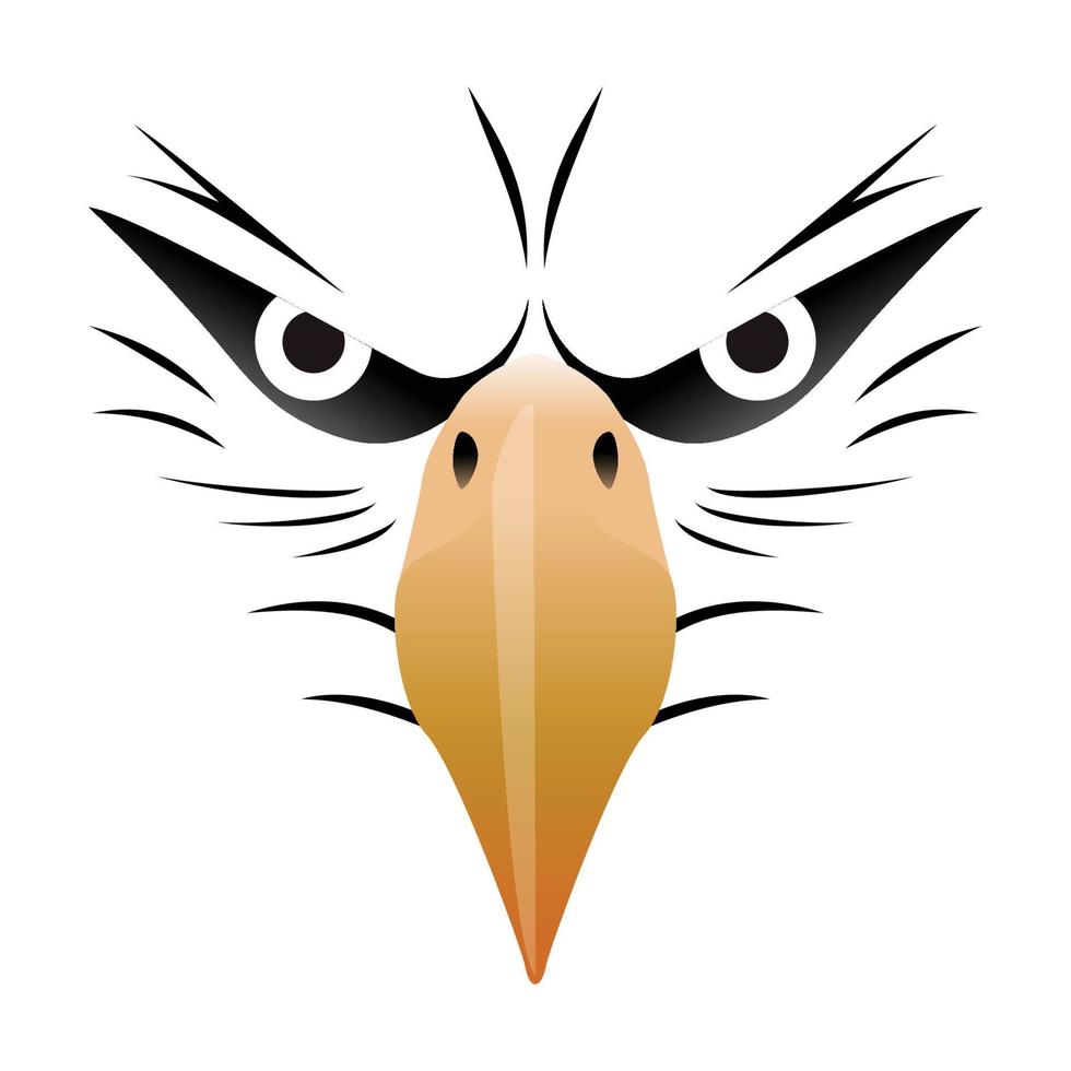Bird Face Art vector