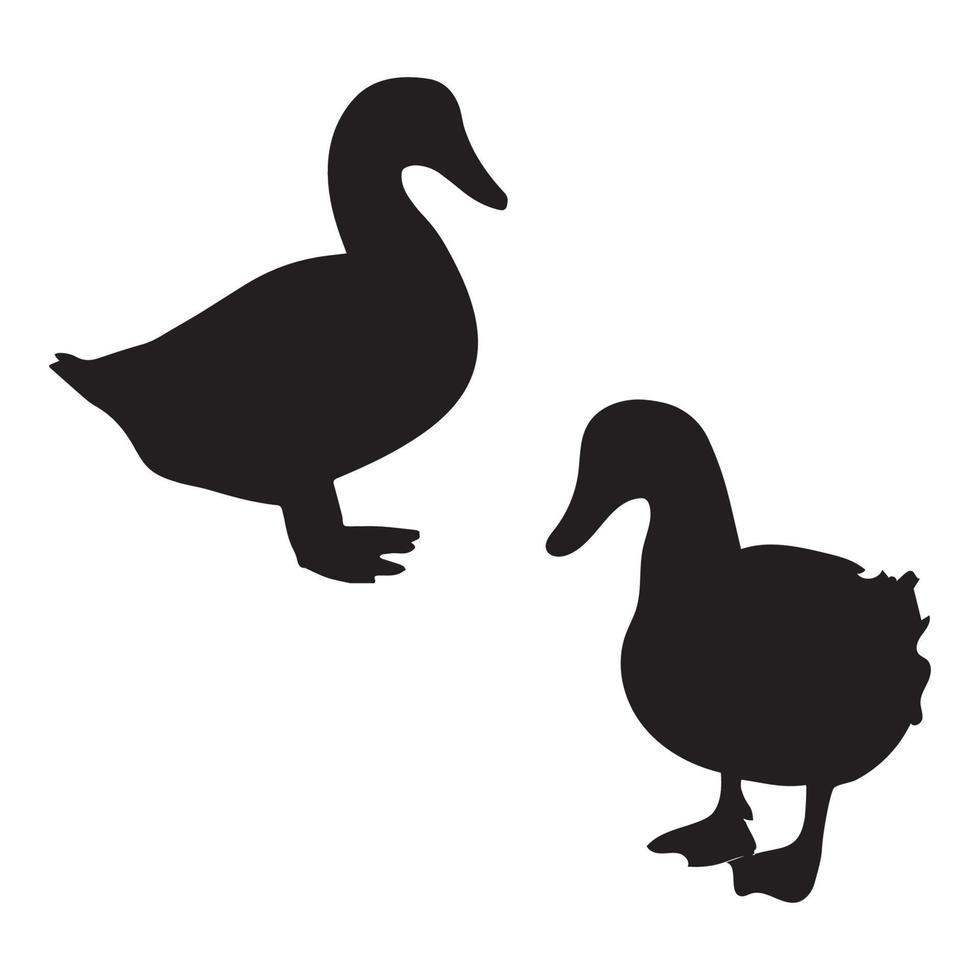 Duck Silhouette Art vector