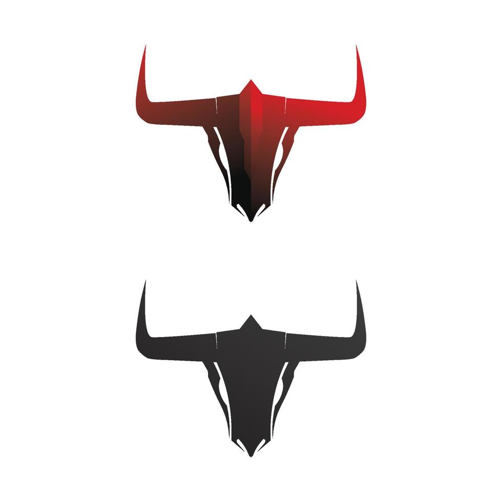 toro cabeza de búfalo vaca animal mascota diseño de logotipo vector para deporte cuerno búfalo animal mamíferos cabeza logo salvaje matador