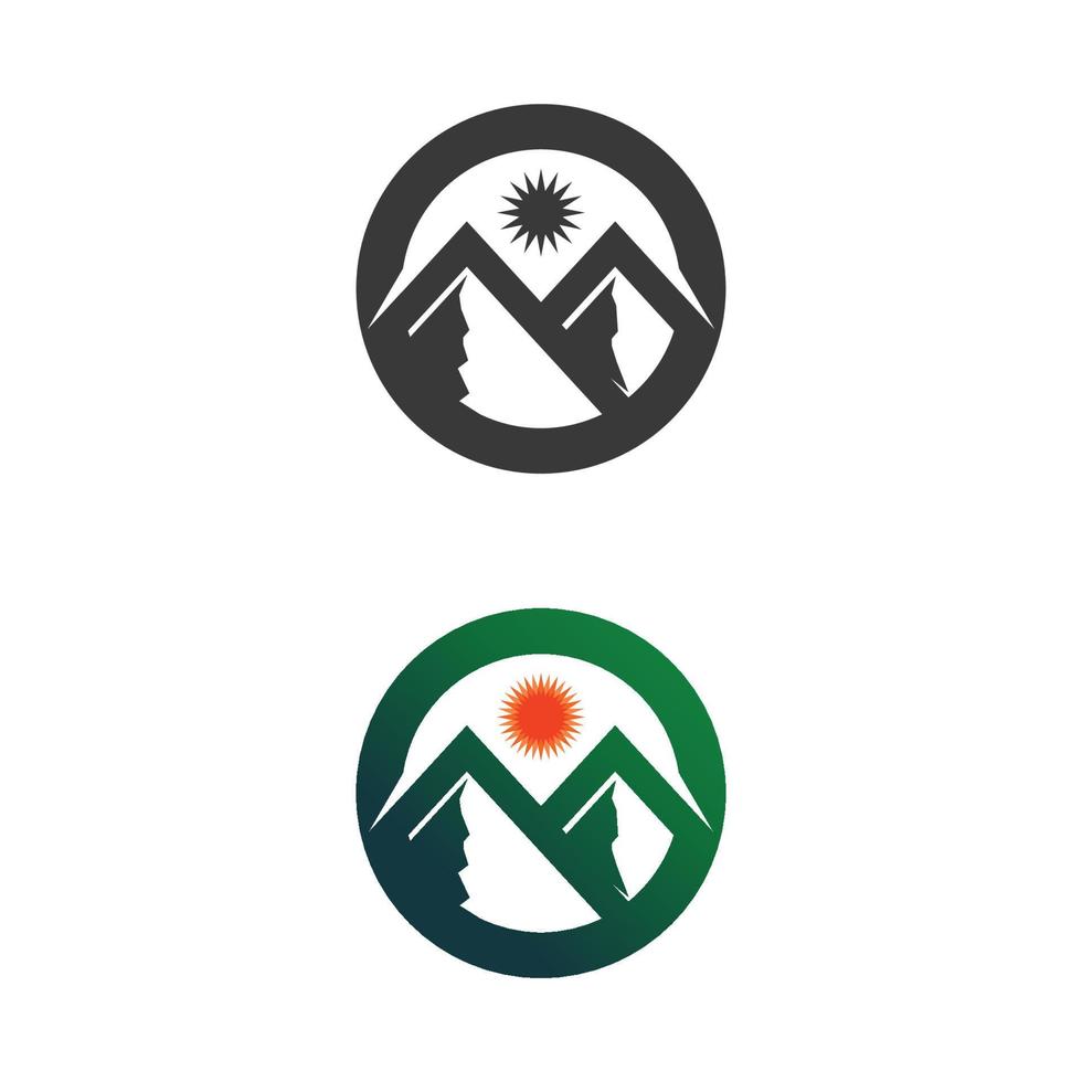 Mountain icon sign Logo icon set vector and illustration