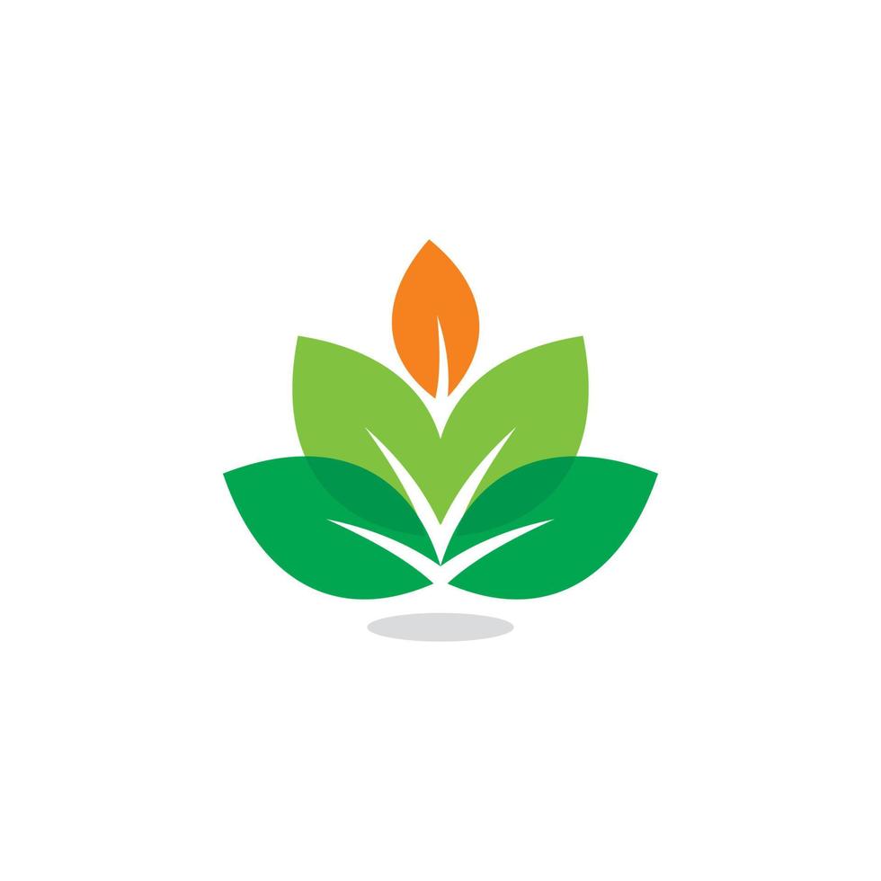 vector verde abstracto, logotipo de la naturaleza