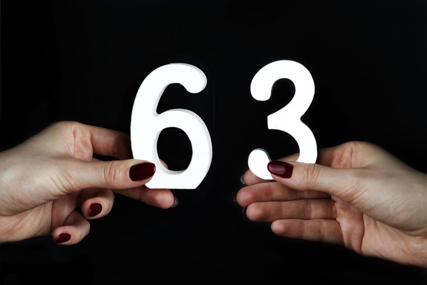 On the female palms figure sixty-three. photo