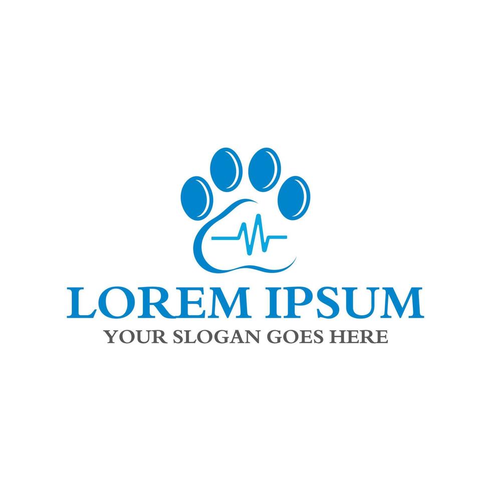 logotipo de cuidado de mascotas, logotipo veterinario vector