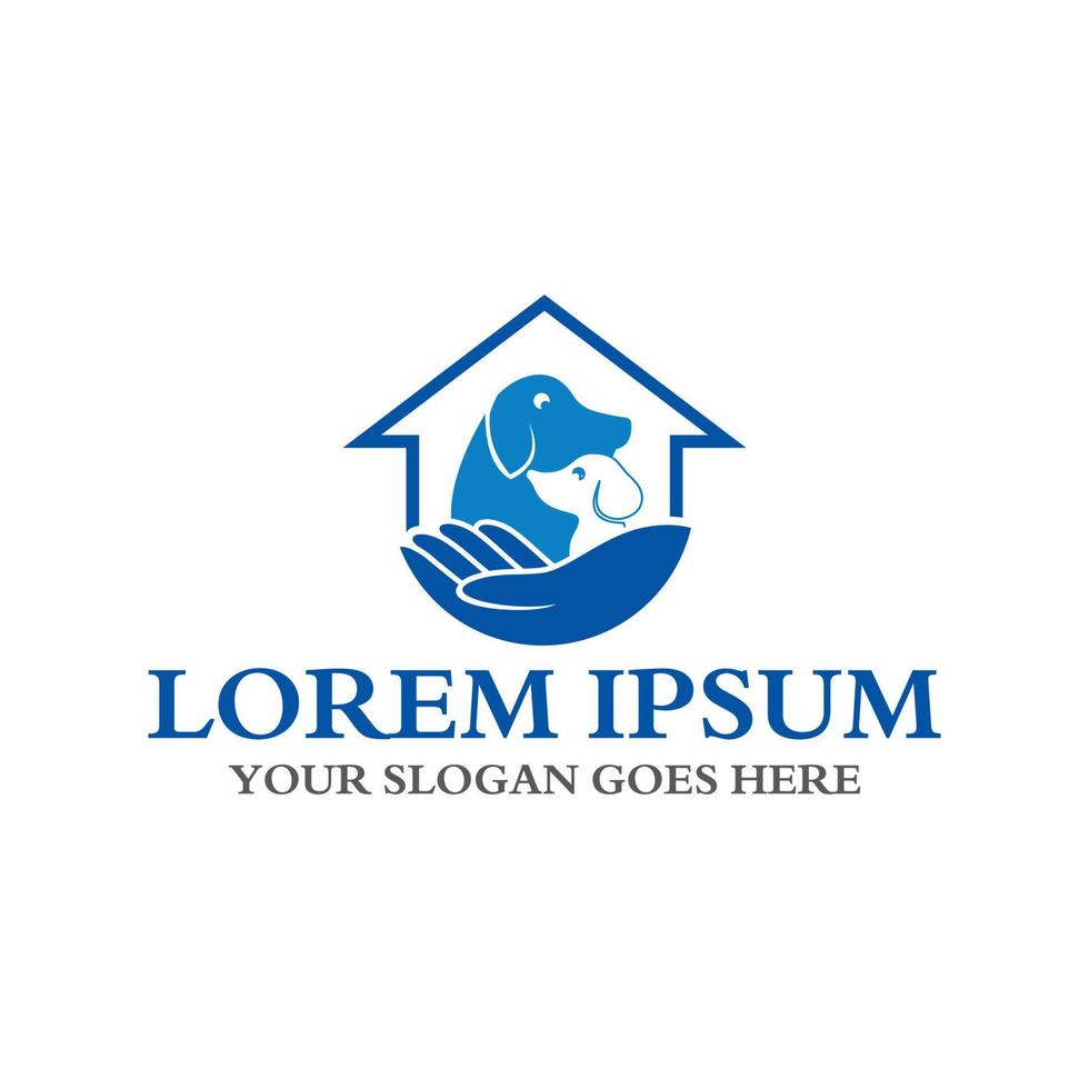 pets care logo , veterinary logo vector