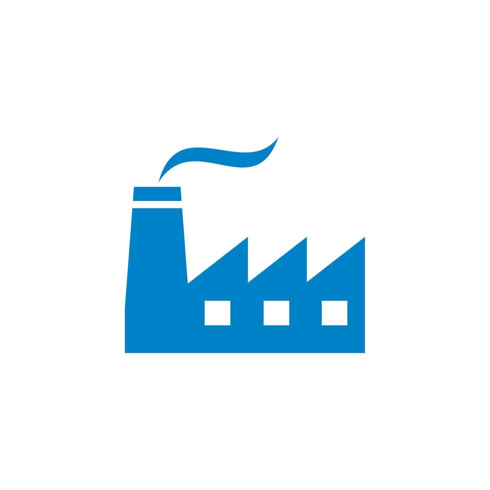 fábrica abstracta, vector del logotipo de la industria
