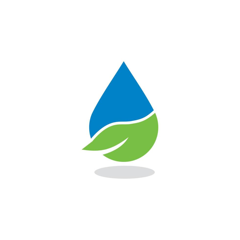 vector de agua abstracta, logotipo de la naturaleza