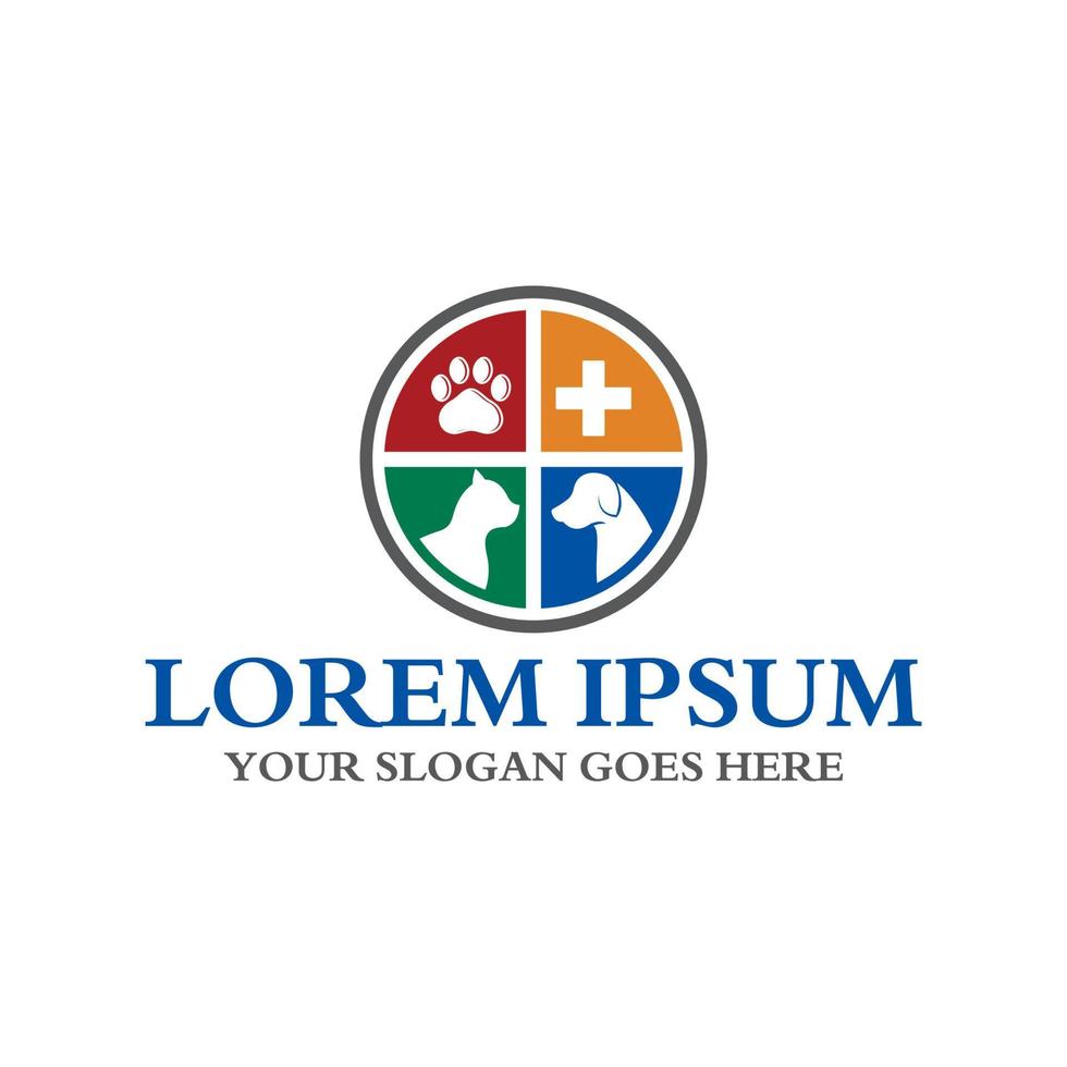 pets care logo , veterinary logo vector