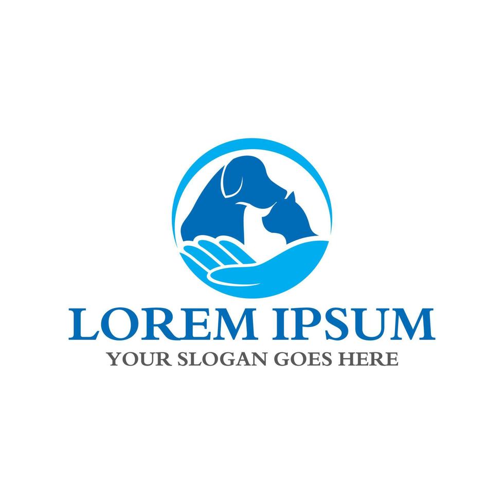 pets care logo , veterinary logo vector