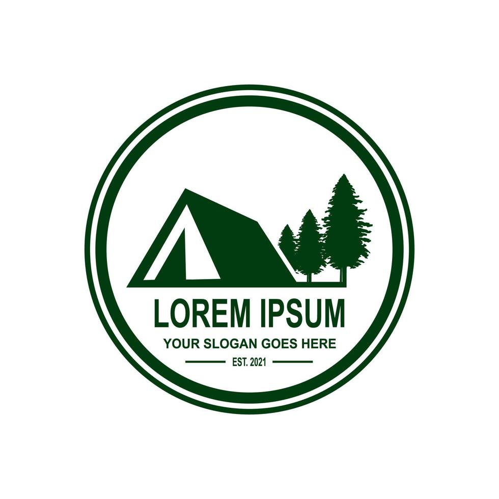 camping logo , adventure logo vector