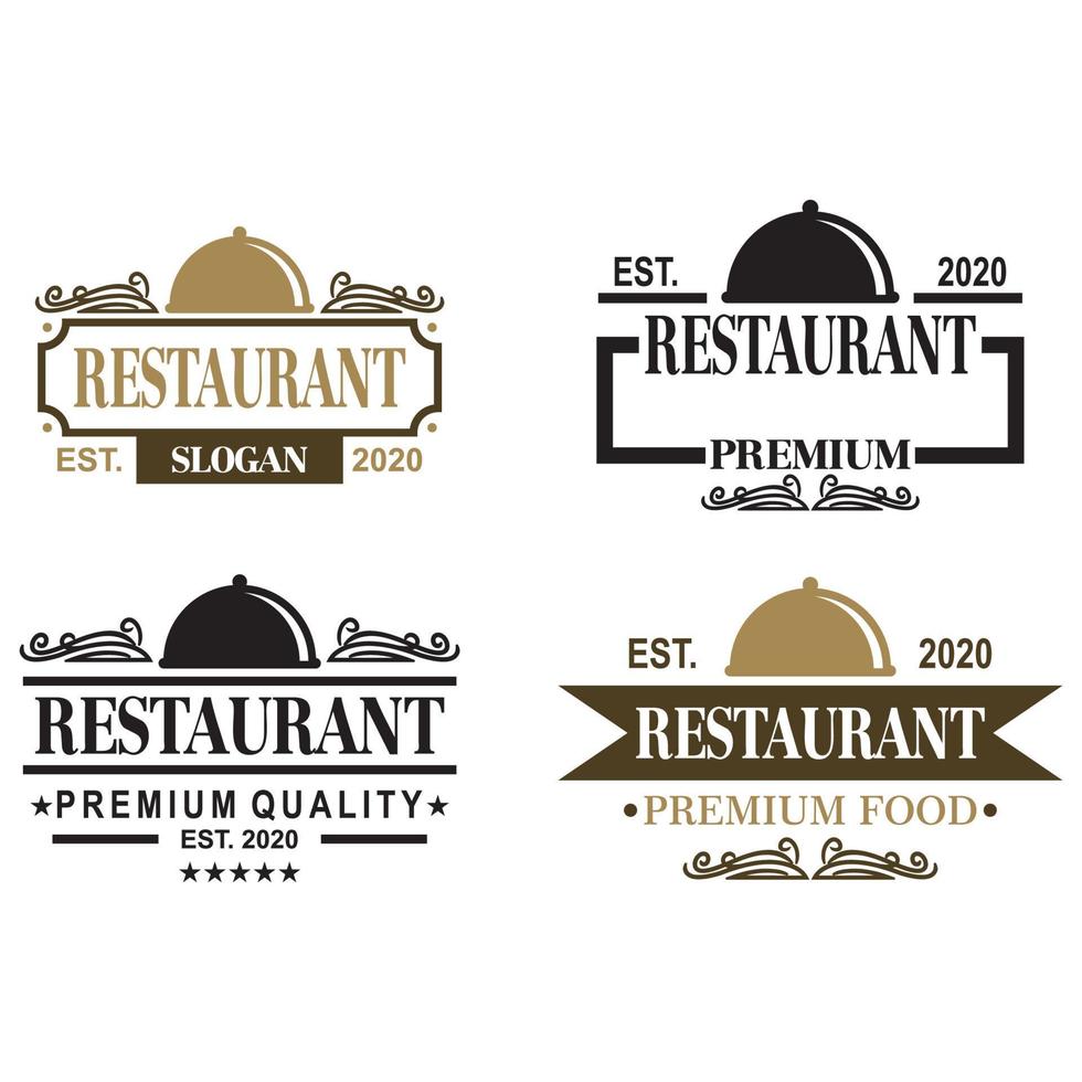 A Set Of Restaurant Vector , A Set Of Food Logo