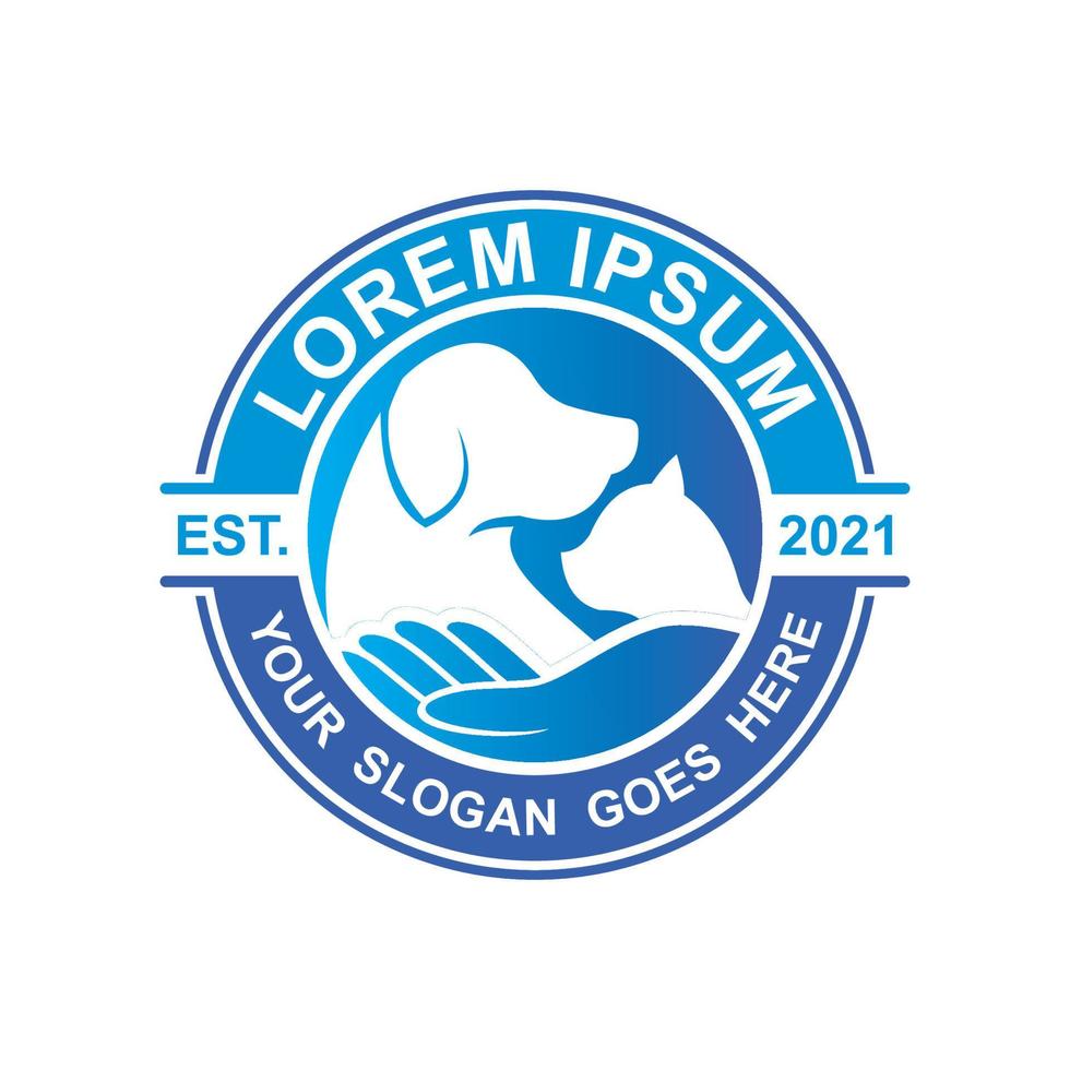 pets care logo , veterinary logo vector