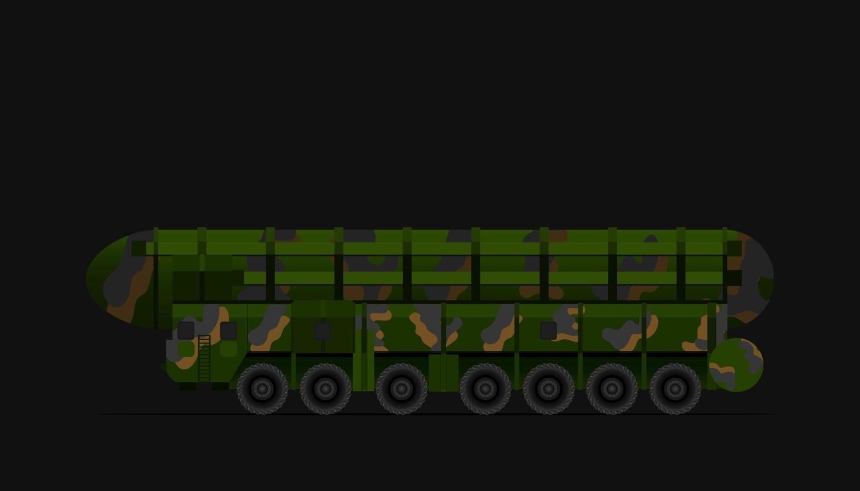 trade war concept. soldier warrior big nuclear bomb tank. vector illustration eps10