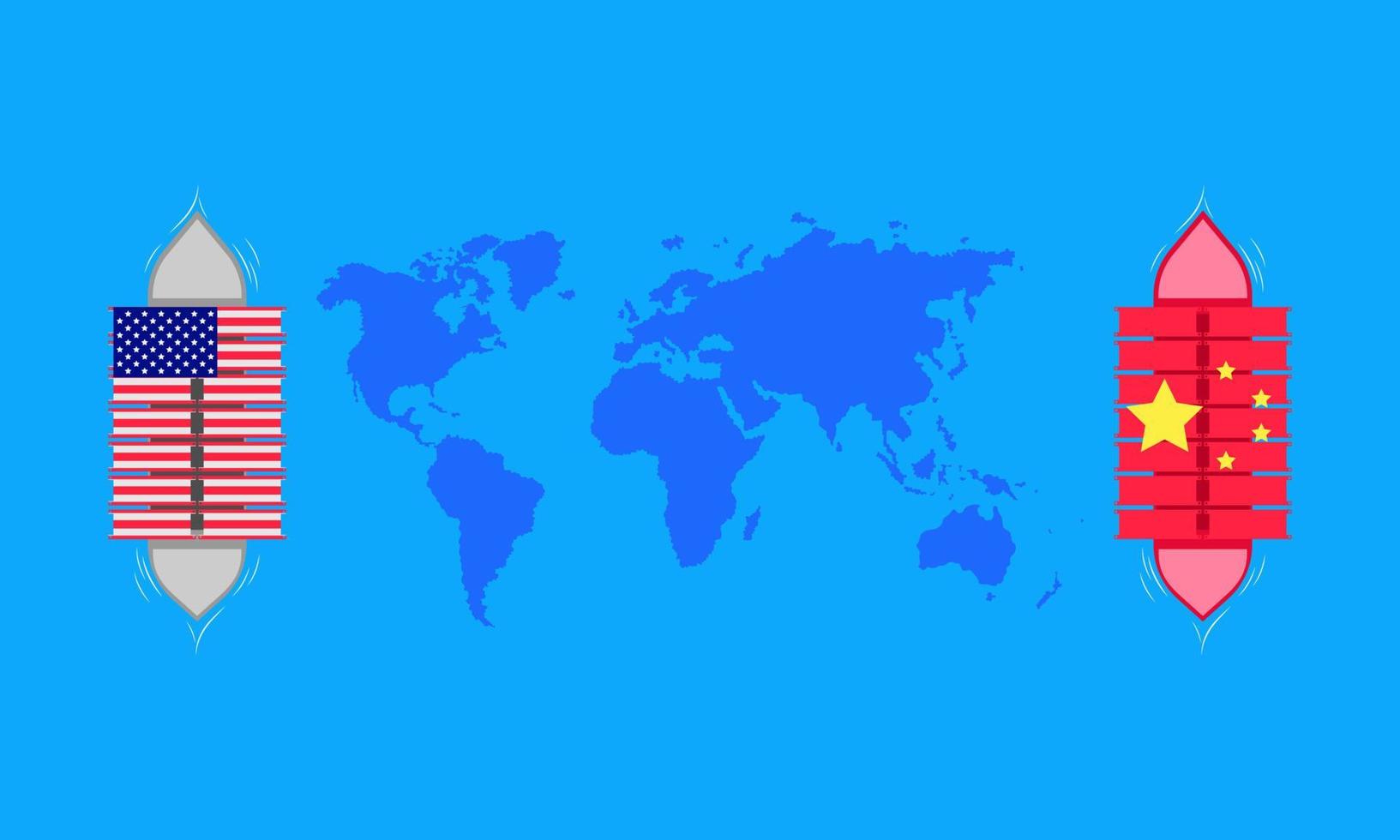 trade war. shipment transports associated company factory world map. vector illustration eps10