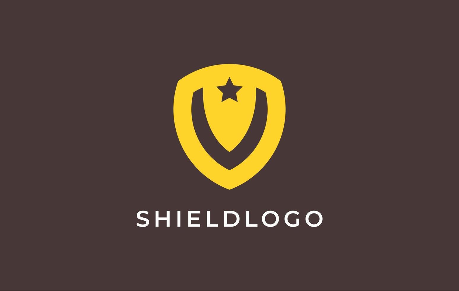 letter V golden shield logo vector