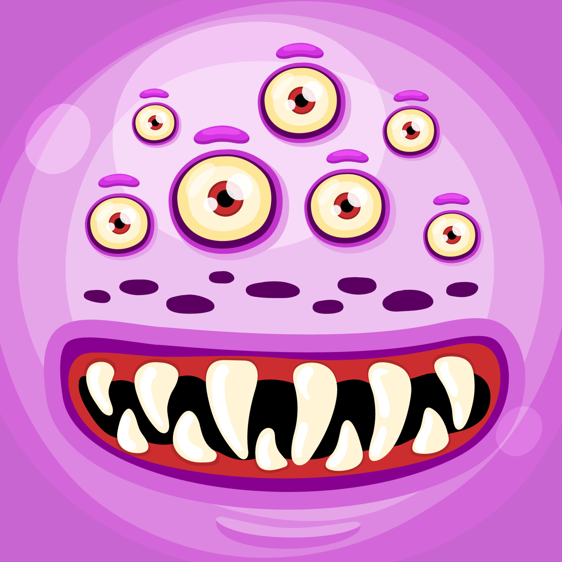Funny cartoon monster face with crazy eyes. Cheerful face emotions. Illustration of cute, wicked mythical alien creature expression. Halloween party design for kids. Vector isolated 5367652 Vector Art at Vecteezy Funny cartoon monster face with crazy eyes. Cheerful face emotions. Illustration of cute, wicked mythical alien creature expression. Halloween party design for kids. Vector isolated 5367652 Vector Art at Vecteezy