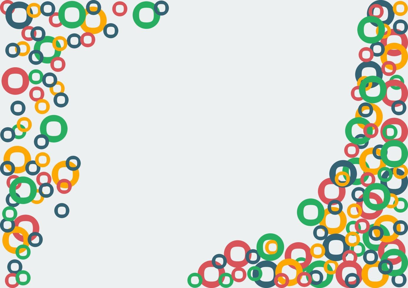Editable Abstract Vector with Colorful Circles Pattern for Text Background