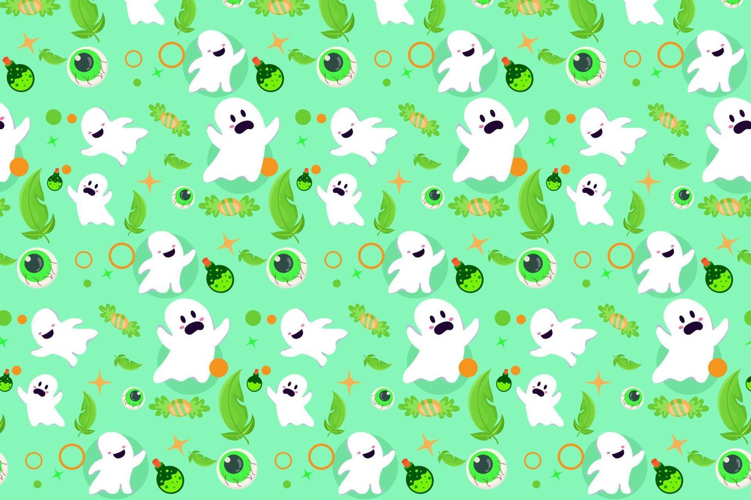 Background pattern art pumpkin ghost special halloween design good for wall art, wallpaper, and for box design product, textile vector