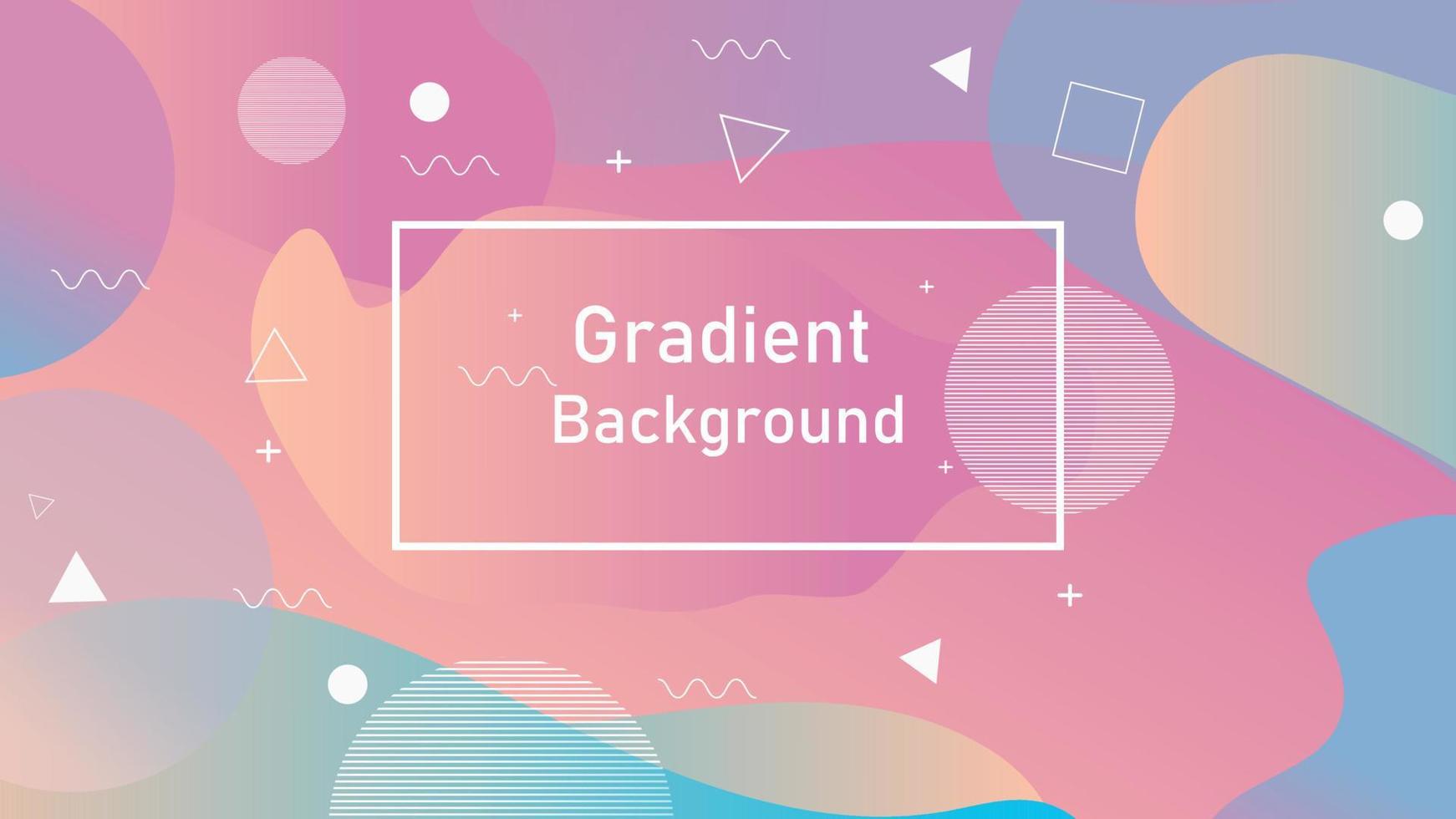 Vector illustration Gradient Background Fluid Shapes