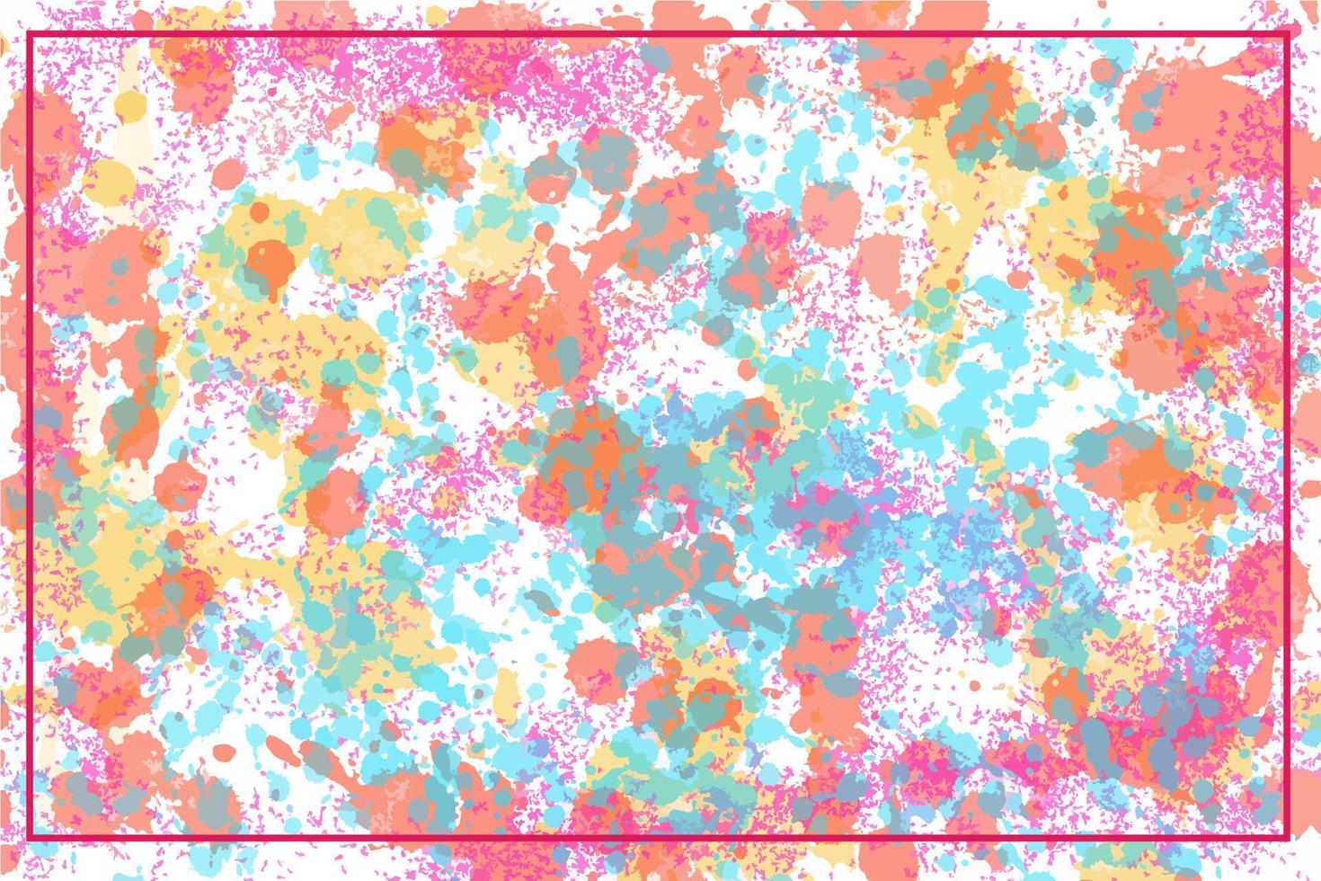 Decorative Line Brushed Splash Painted Abstract Background. Vibrant paint pattern backdrop. Chaotic brushstrokes painting. vector