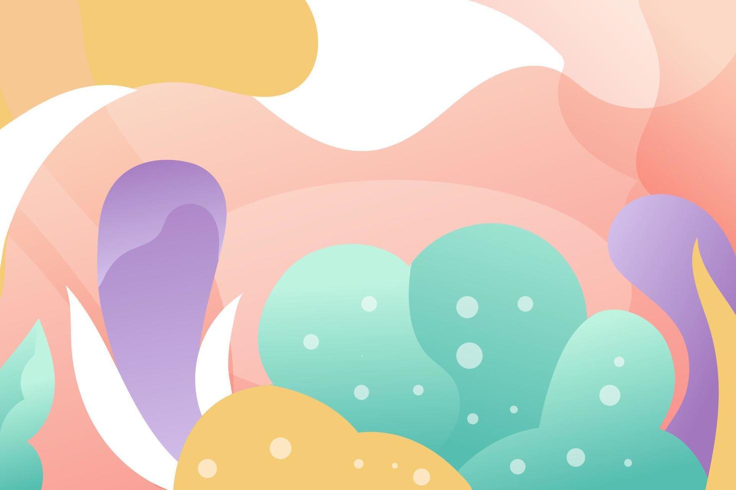 fantasy background nature abstract hand drawn surreal illustration vector