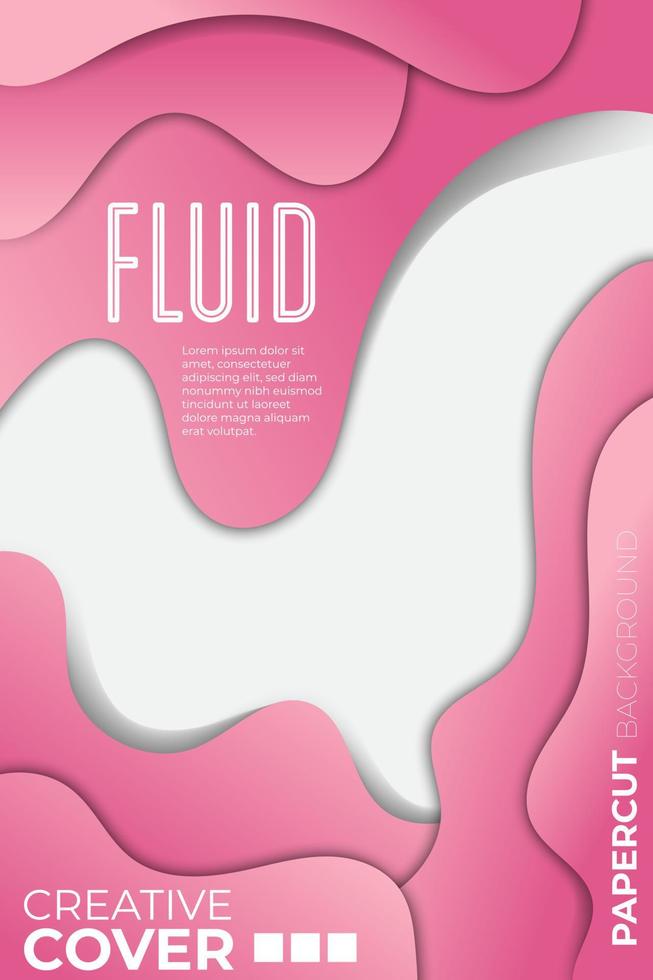 Cover Illustration multi layers 3D color texture vector background. concept design or flowing liquid illustration for website template. Smooth origami art shape paper cut