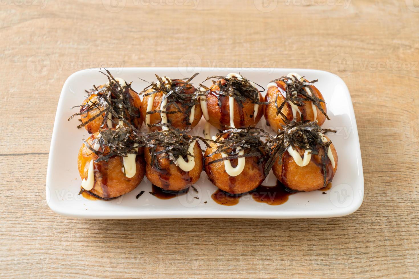 Takoyaki ball dumplings or Octopus balls photo