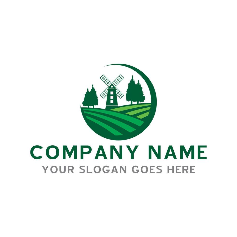 farm logo , agriculture logo vector