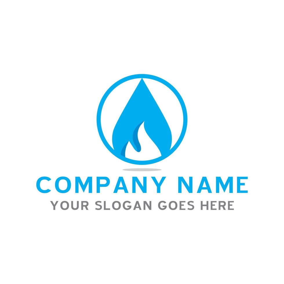 logotipo de gas y petróleo, logotipo industrial vector