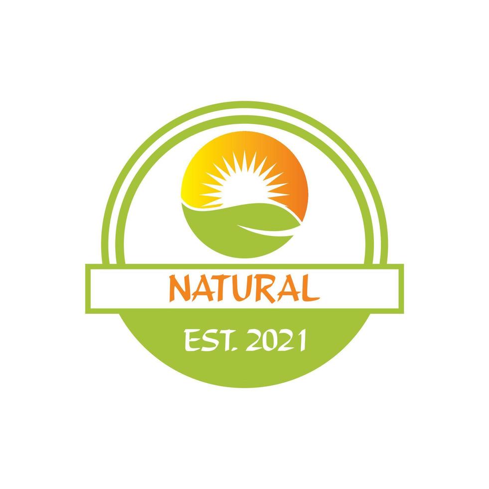 logotipo de agricultura, vector de logotipo natural