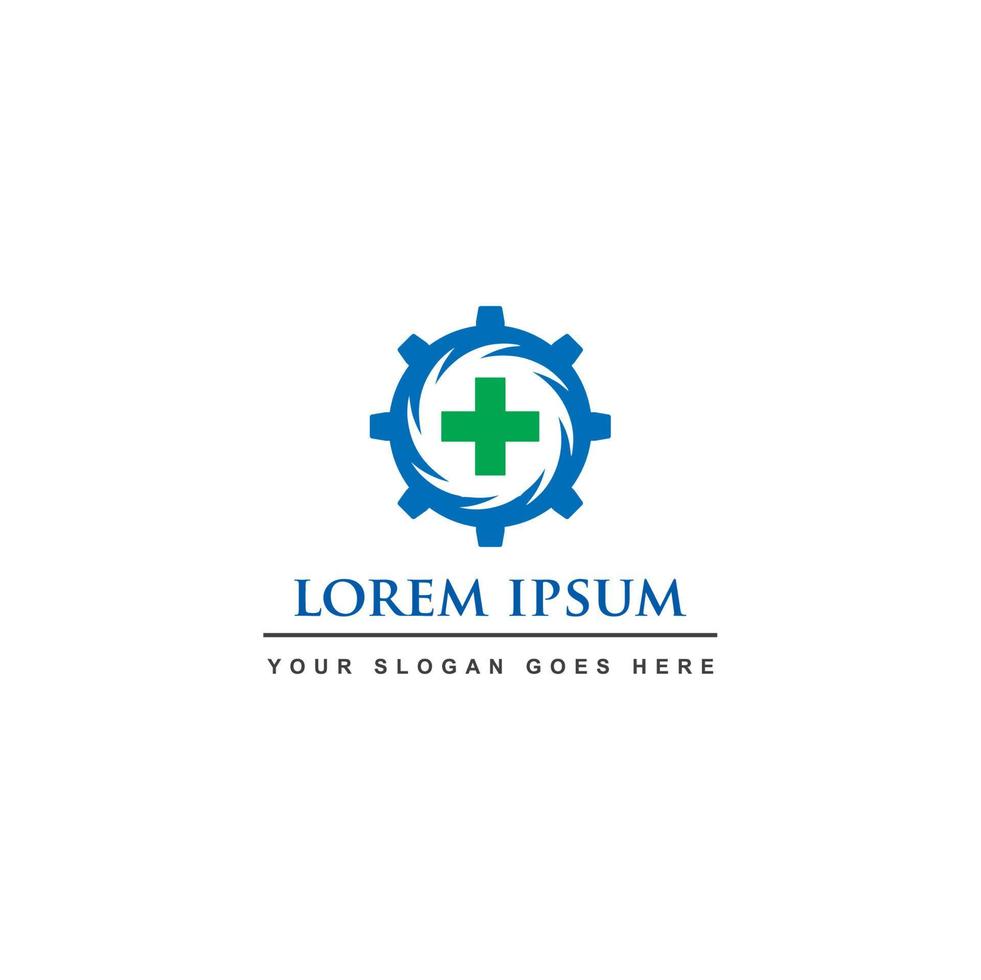logotipo médico, vector de logotipo de laboratorio