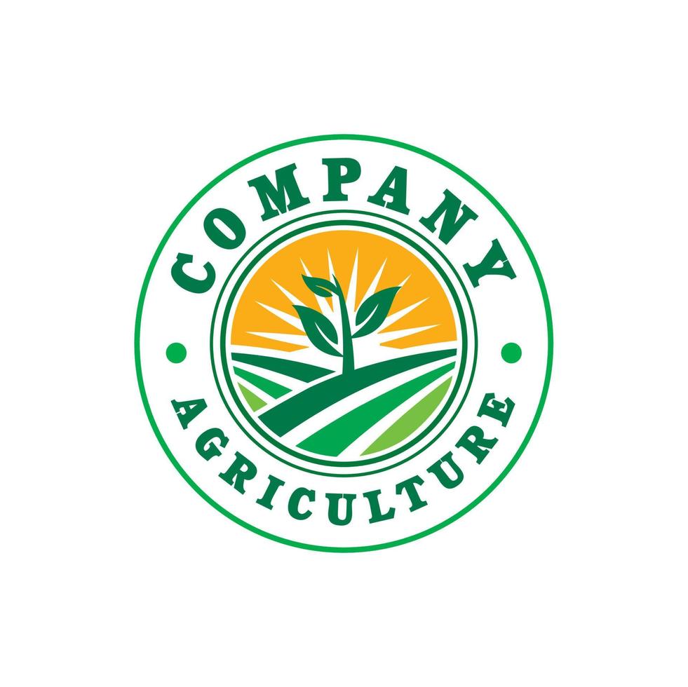 logotipo de agricultura, vector de logotipo de agricultura