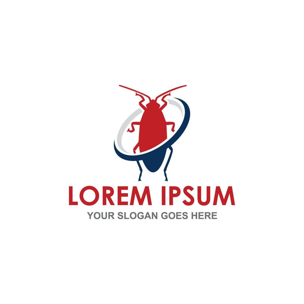 Cockroach pest controller vector logo