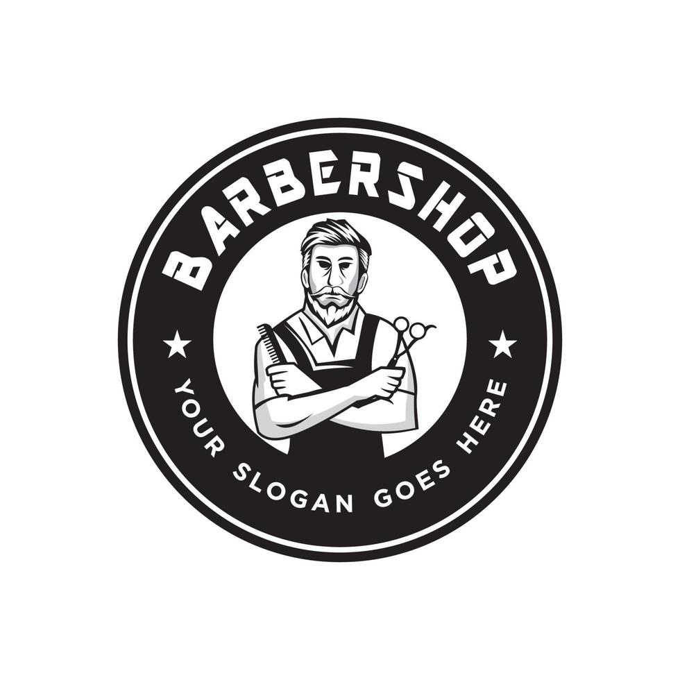 barber logo , scissors logo vector