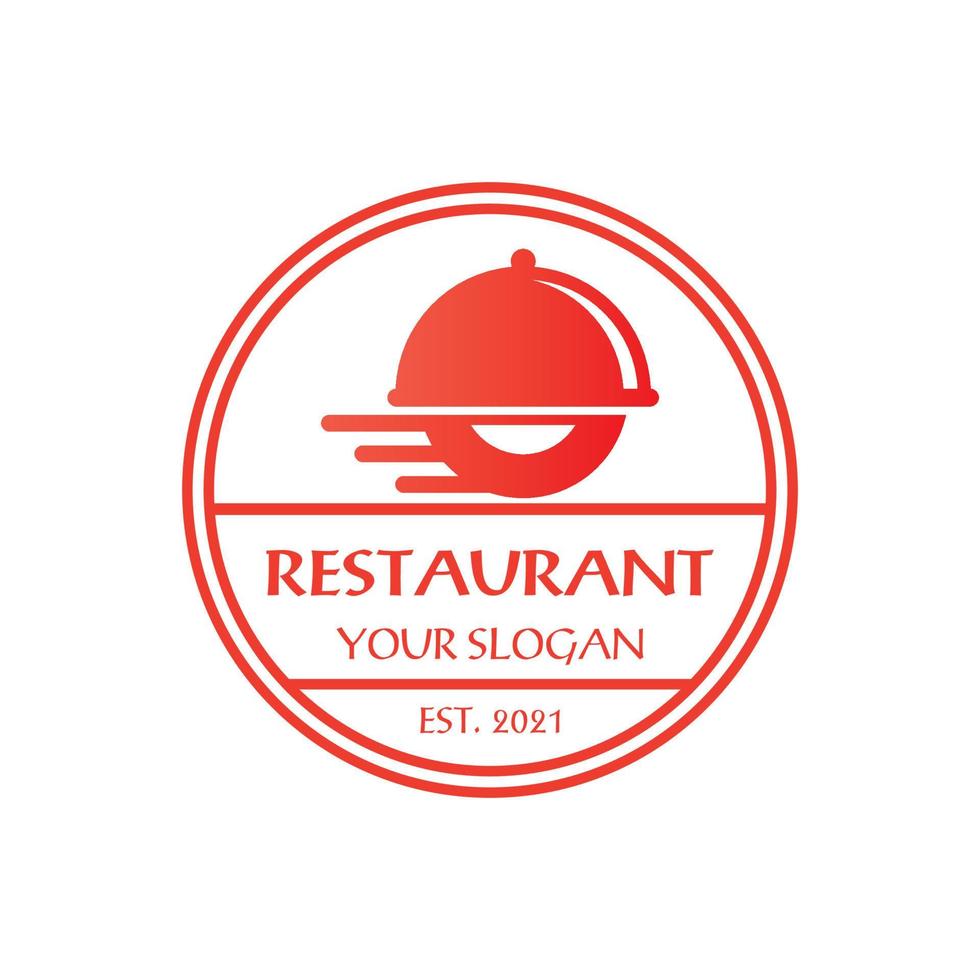 logotipo de entrega, vector de logotipo de restaurante