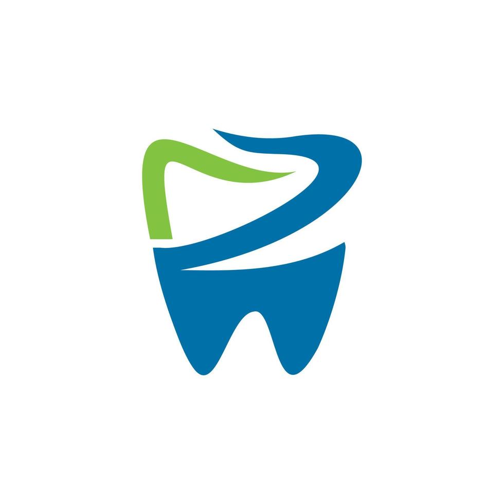 logotipo dental de la naturaleza, logotipo de la clínica dental vector