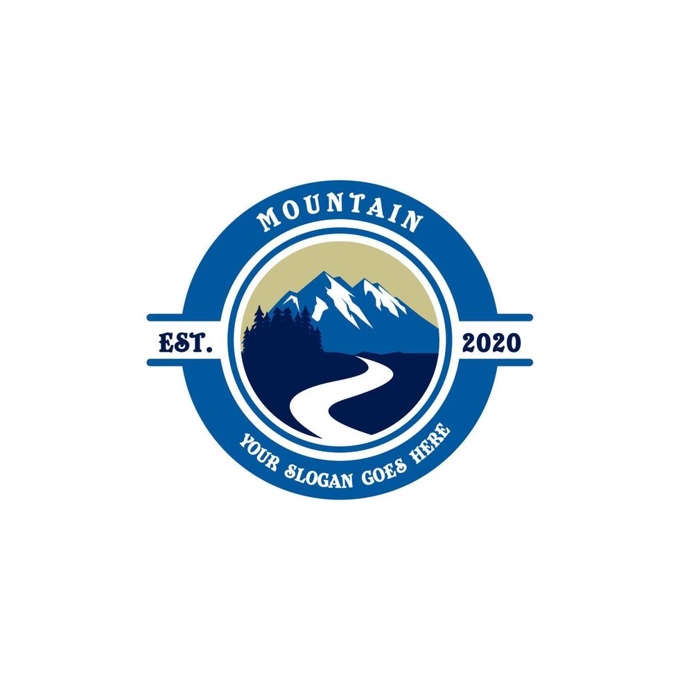 logotipo de montaña, vector de logotipo de escalada