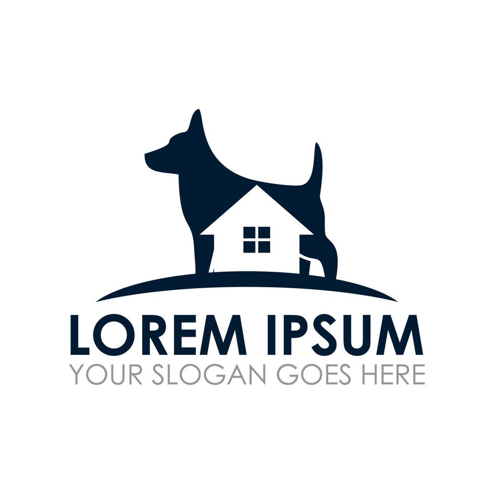 pet home vector , veterinary logo