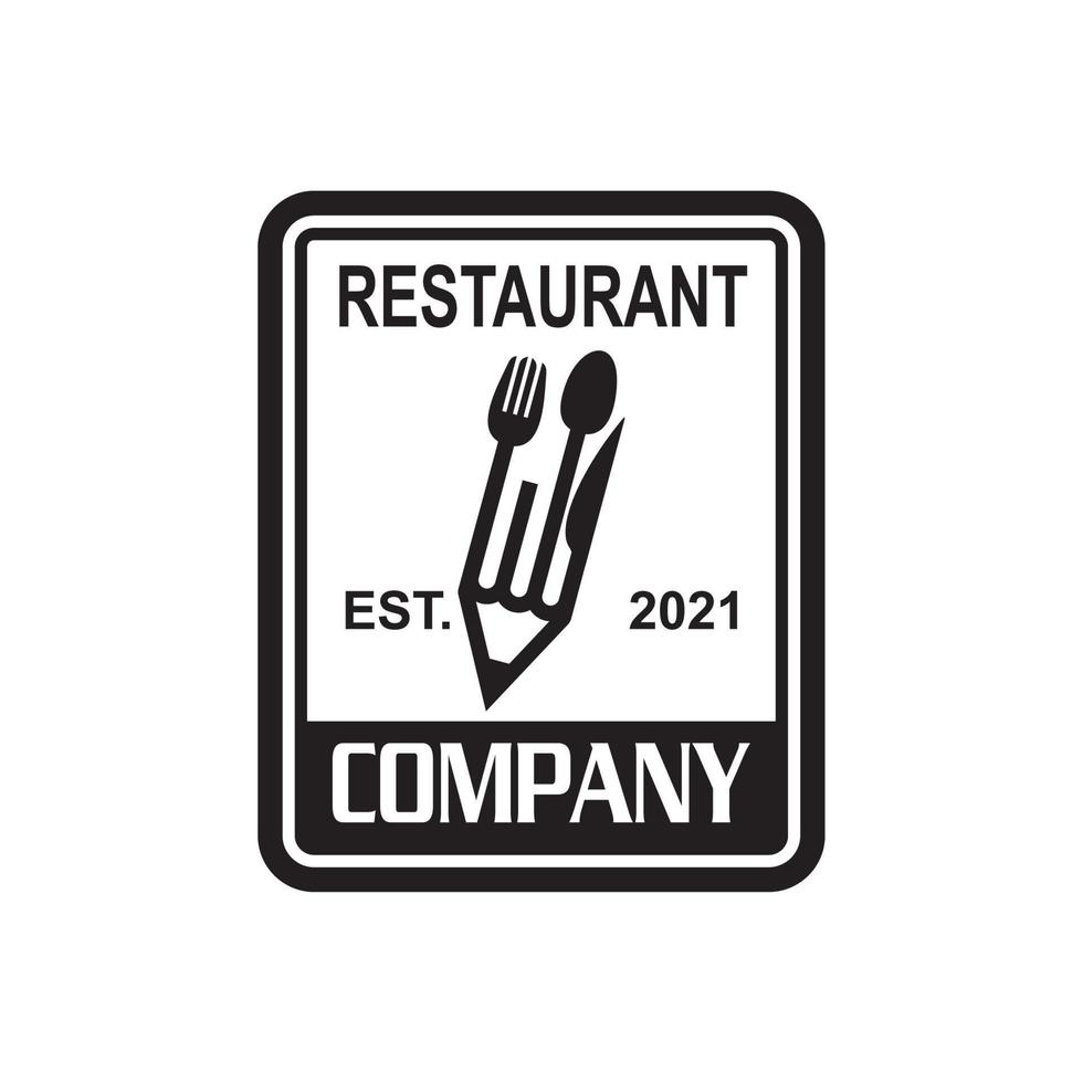 logotipo de restaurante, vector de logotipo de comida