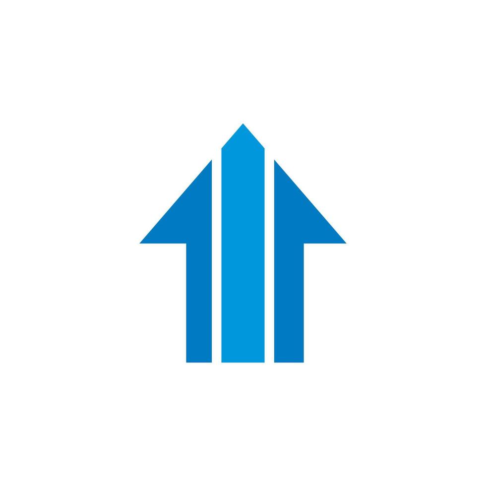 financial logo , arrow up business logo vector