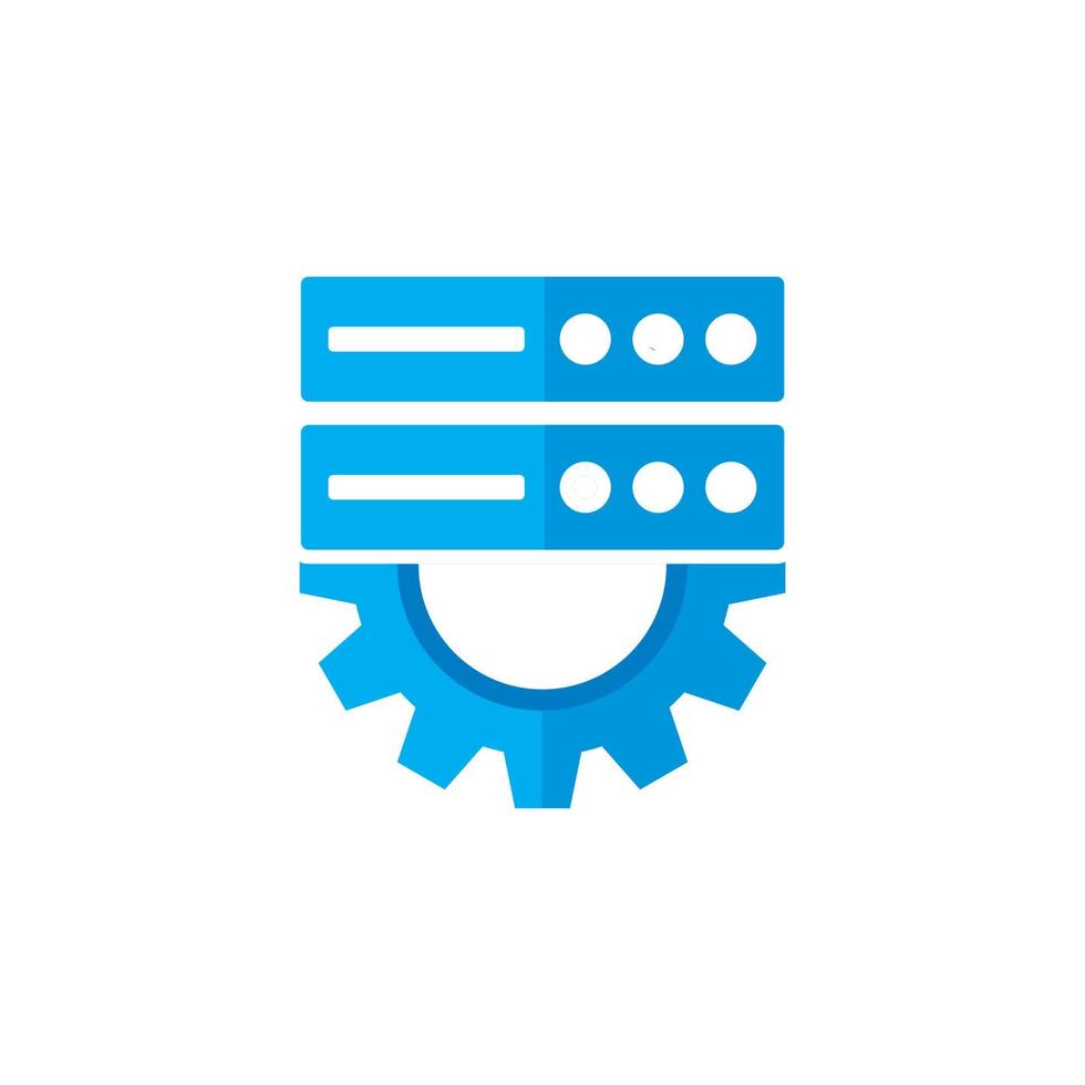 server data logo , server repair logo vector