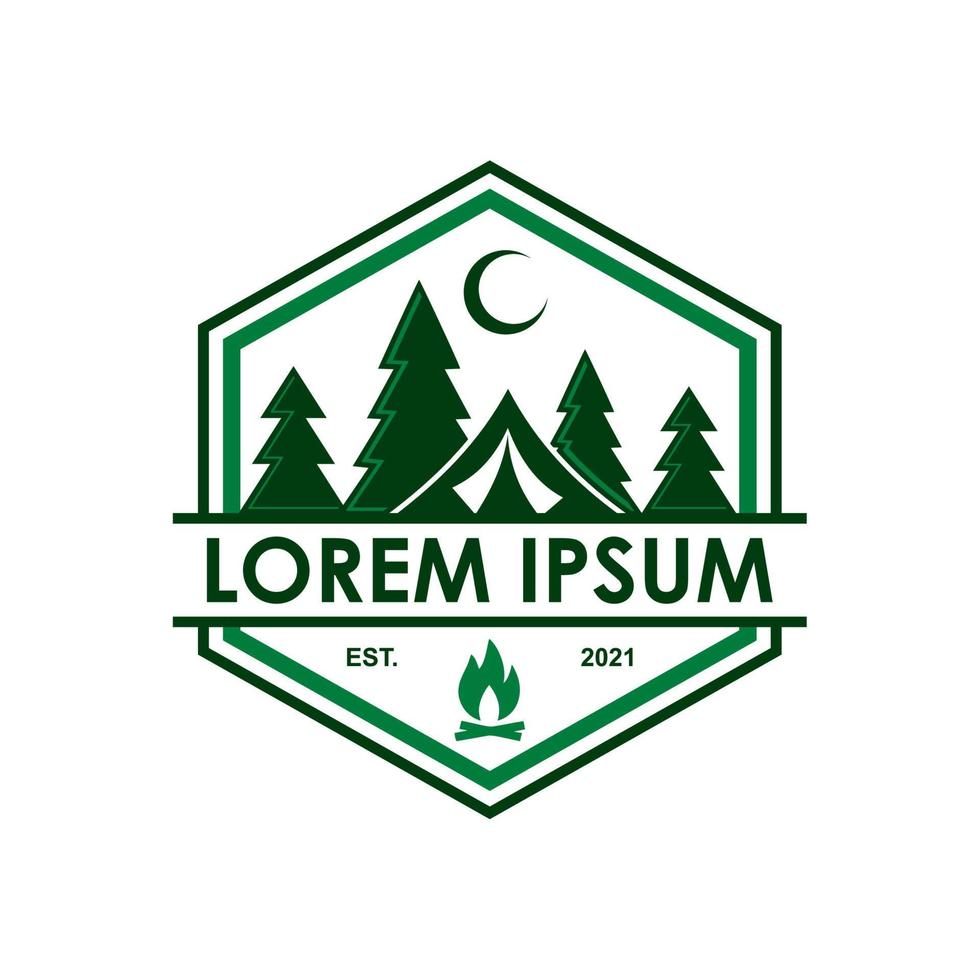 camping vector , adventure logo vector