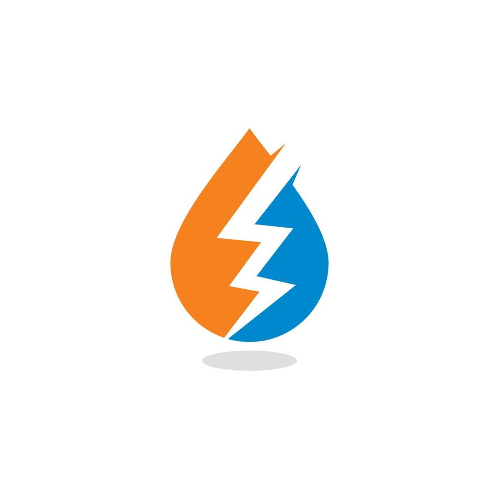 vector de energía eléctrica, logotipo de la industria